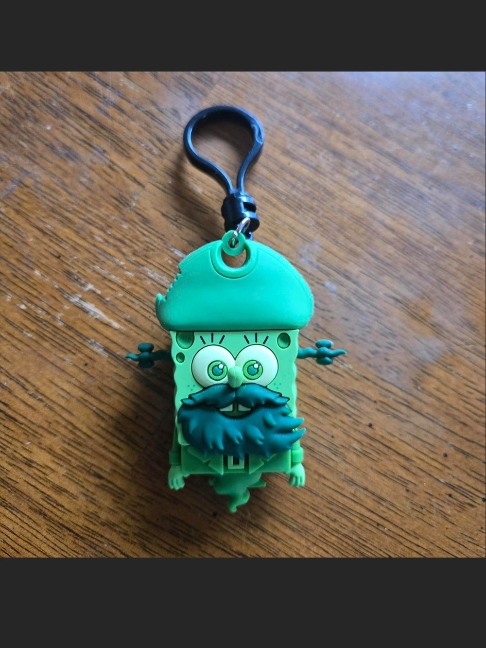 SpongeBob Squarepants Green Pirate Sponge Keychain Clip